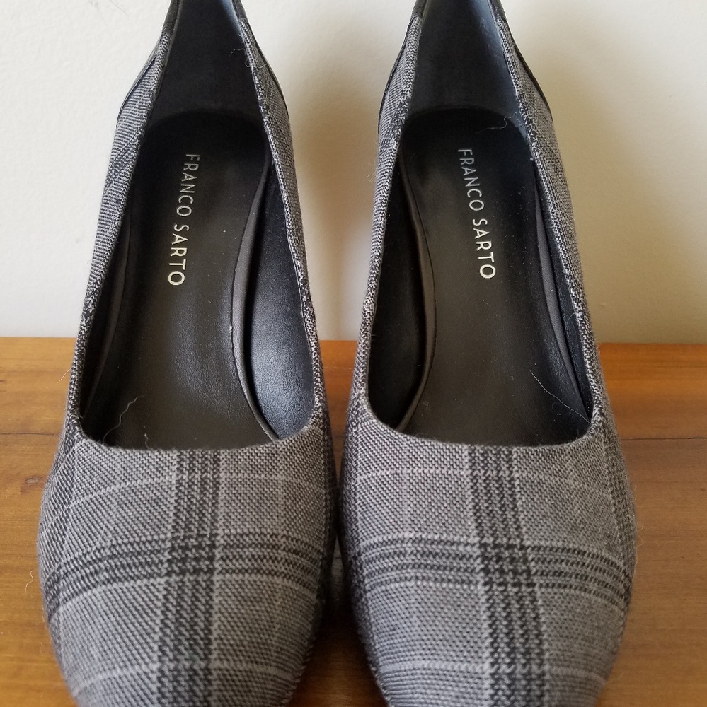 Franco Sarto Plaid Heels